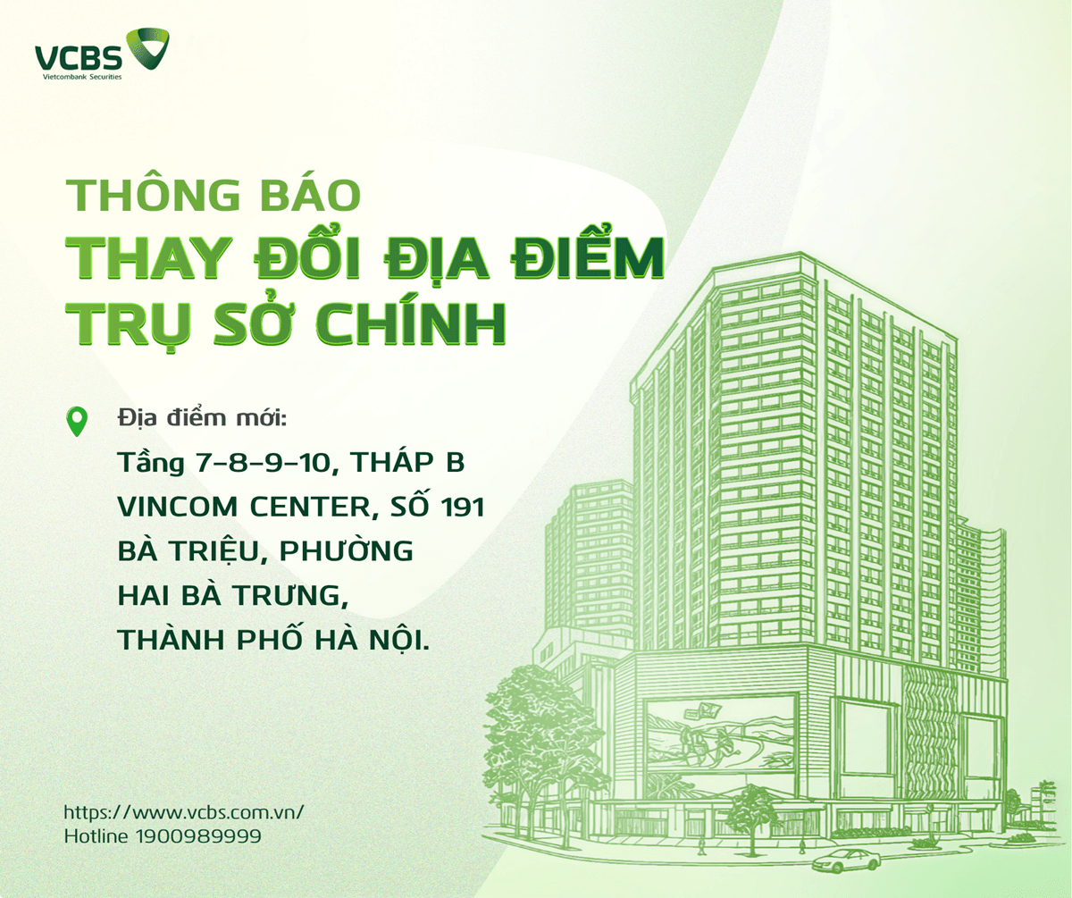 VCBS chuyển trụ sở chính tới Vincom Center, 191 Bà Triệu, Hà Nội