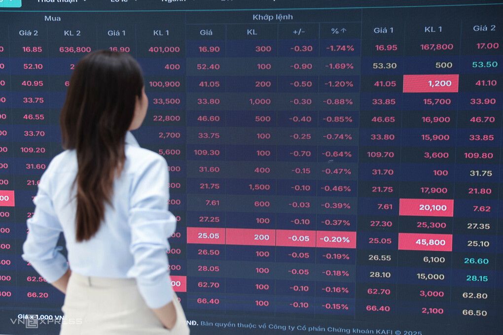 Selling pressure weighs on stocks as VN-Index declines by 13 points