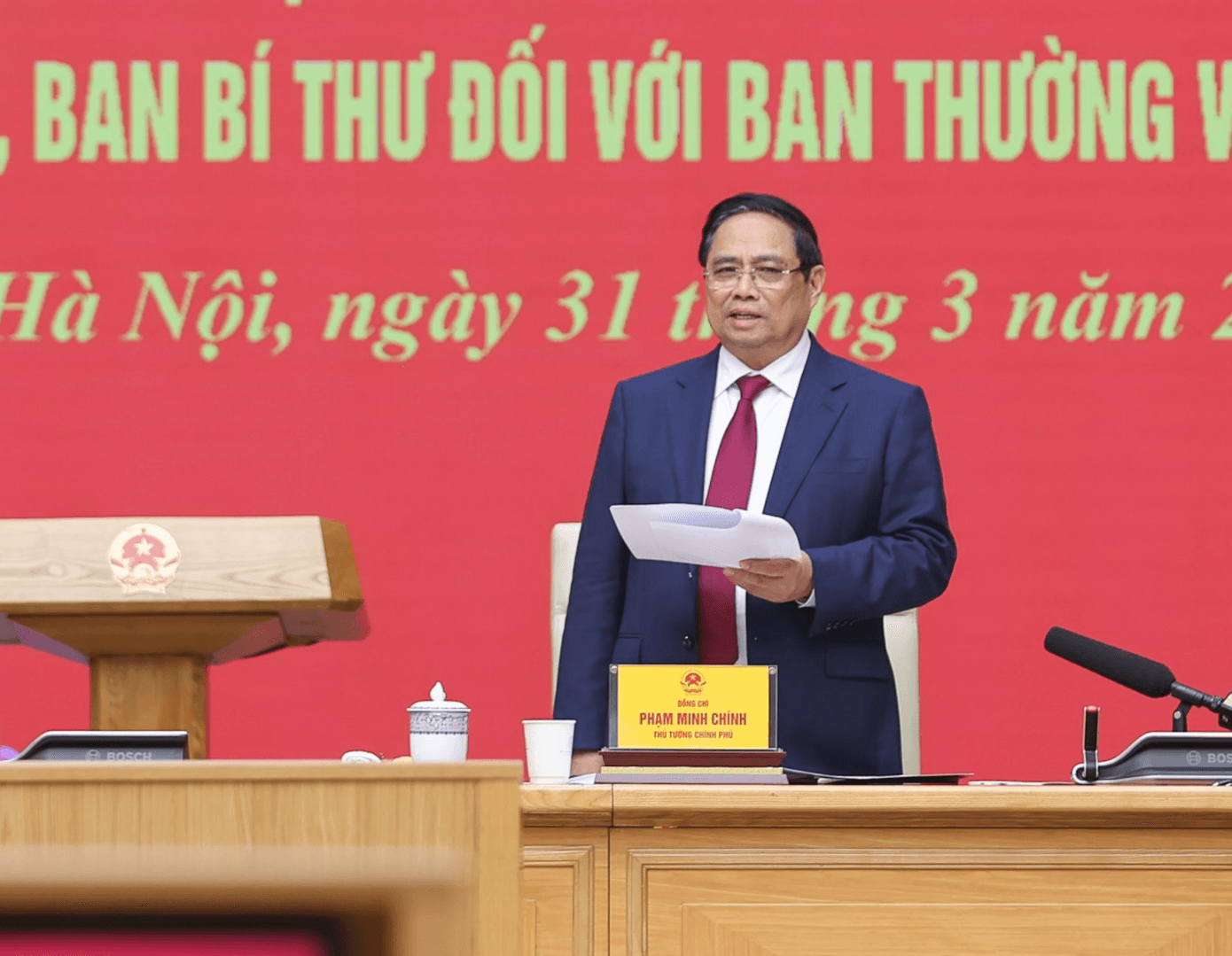 Phê duyệt báo cáo kiểm tra, giám sát Ban Thường vụ Đảng ủy Chính phủ