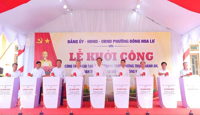 Ninh Bình: Khởi công cải tạo tuyến đường trục Khánh An hơn 4,2km, vốn 69 tỷ đồng