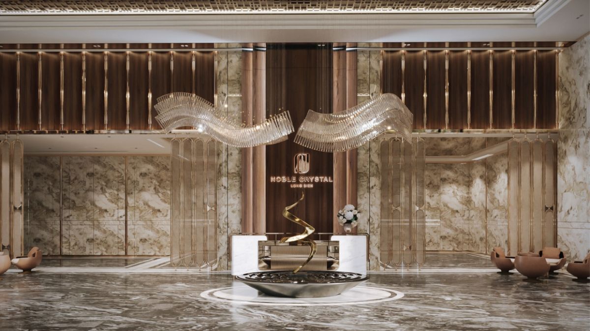 Dự án Noble Crystal Long Bien WorldHotels Residences của Sunshine Group có thang máy riêng và sảnh đợi riêng cho mỗi dinh thự