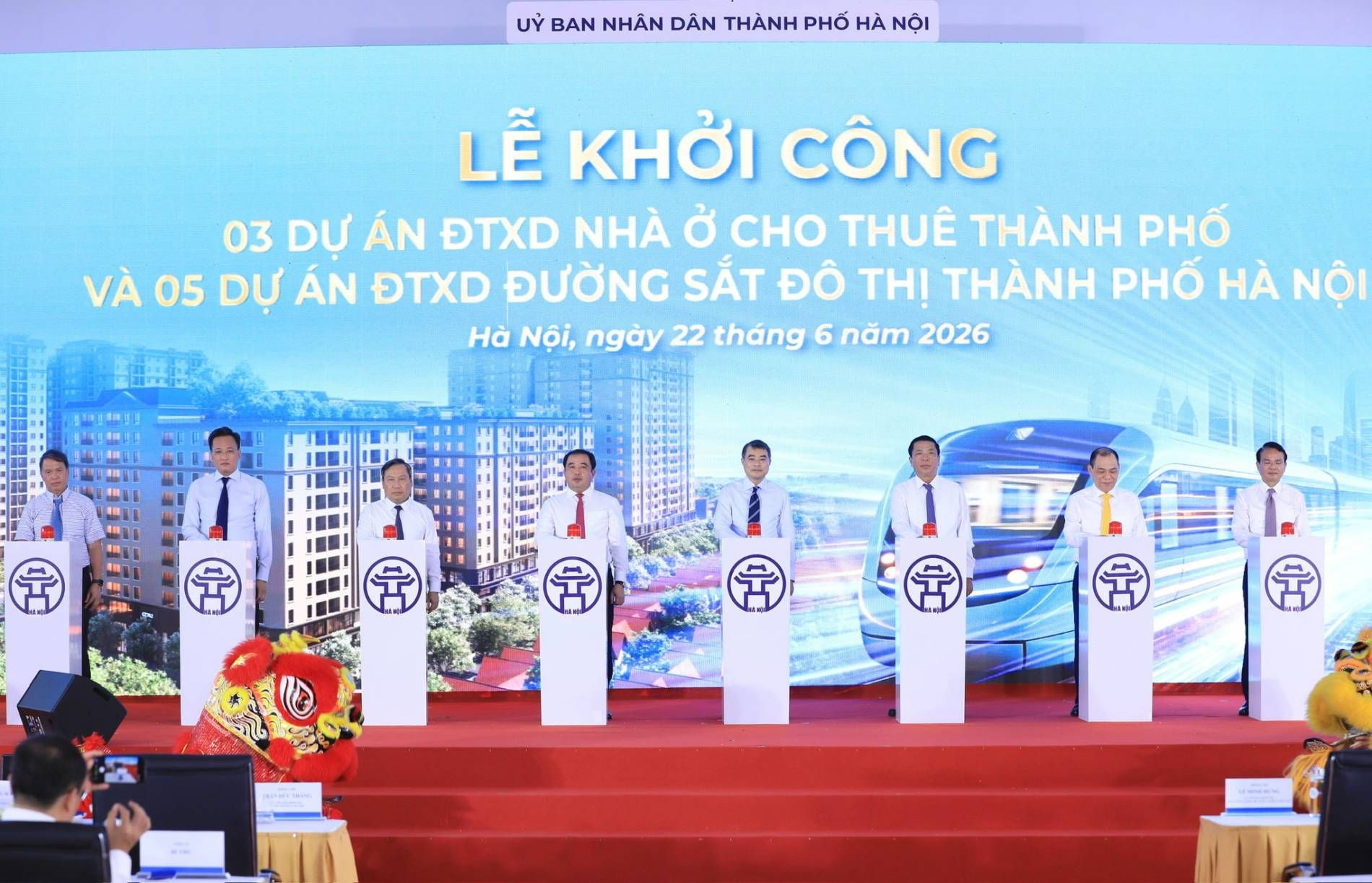 Hà Nội chính thức triển khai 5 tuyến metro và 3 dự án nhà ở quy mô 1,33 triệu tỷ đồng