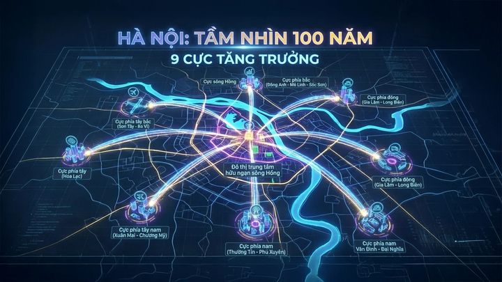 Toàn cảnh Hà Nội tương lai: 18 tuyến metro, 150 khu TOD và nghiên cứu taxi bay