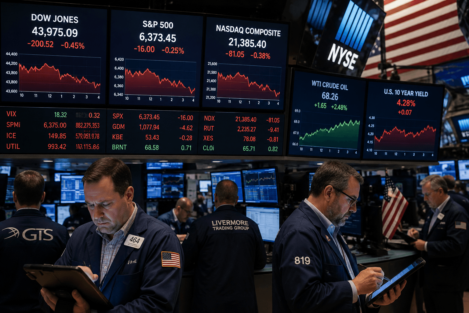 Phố Wall giảm điểm, S&P 500 mất 0,32% khi căng thẳng tại eo biển Hormuz gia tăng