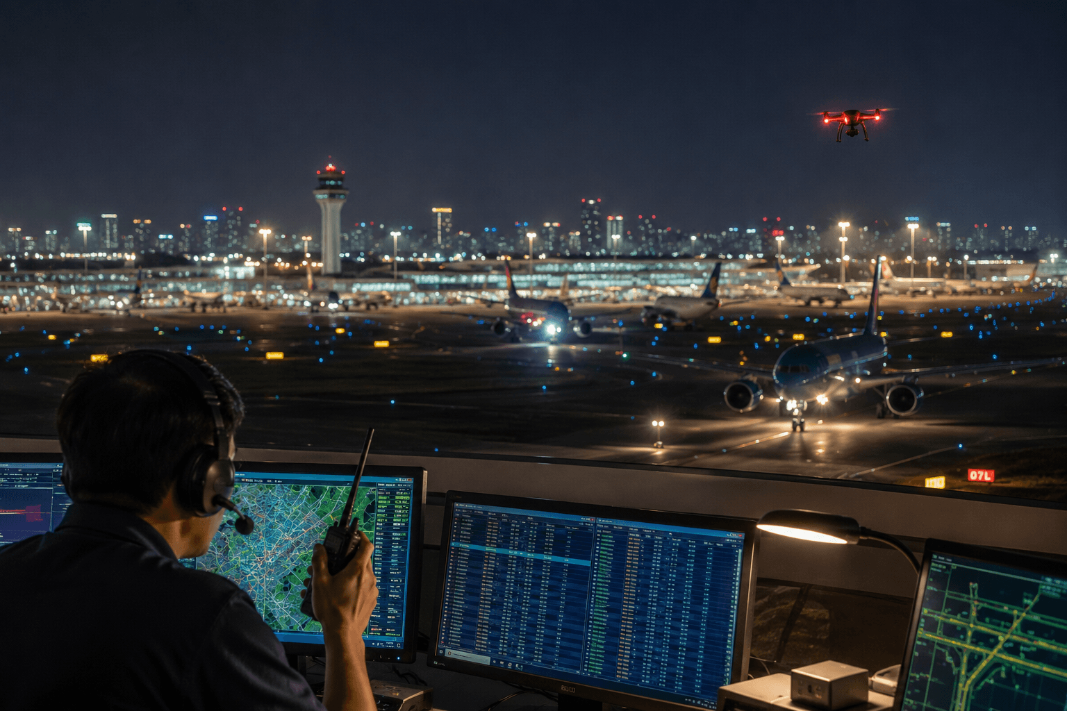 Hai lần phát hiện drone, hoạt động bay tại Tân Sơn Nhất bị đình chỉ trong tối 11/8