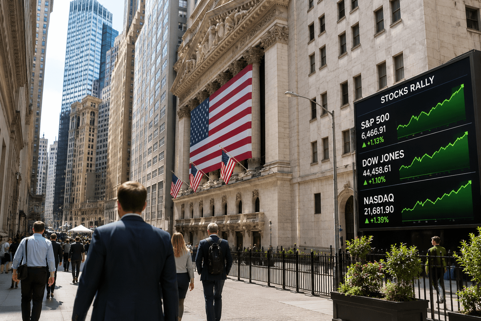 S&P 500 tăng 13% từ đầu năm, nhóm cổ phiếu AI tiếp tục dẫn dắt Phố Wall