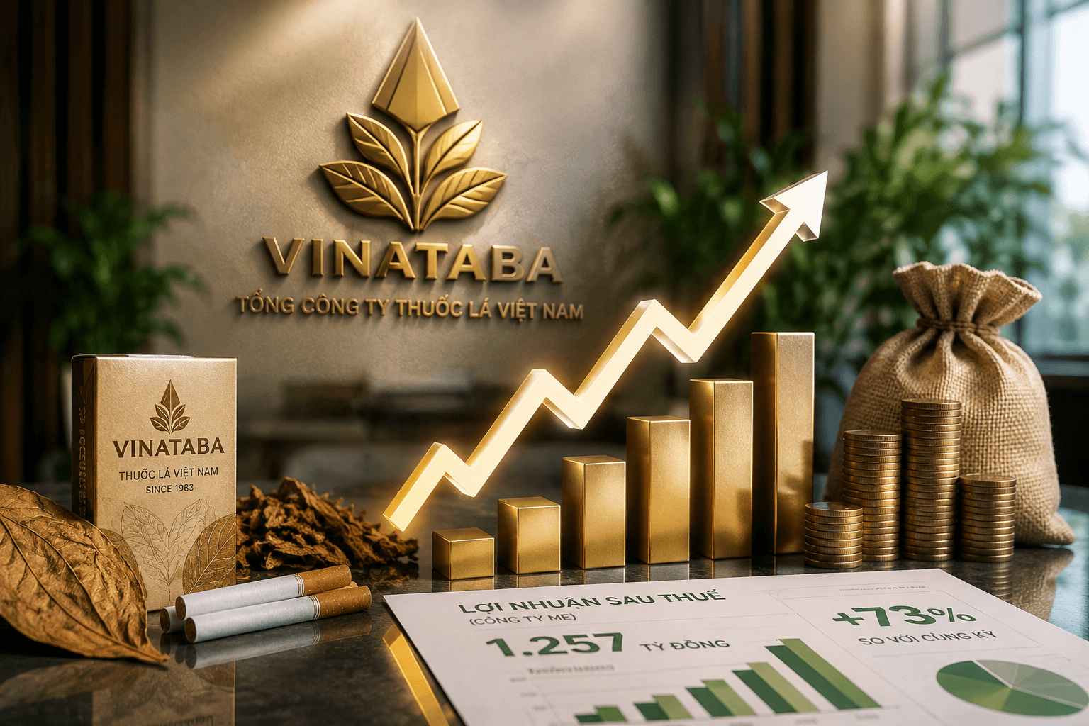 “Đất vàng” được dời đi, Vinataba lập đỉnh lợi nhuận bán niên 10 năm