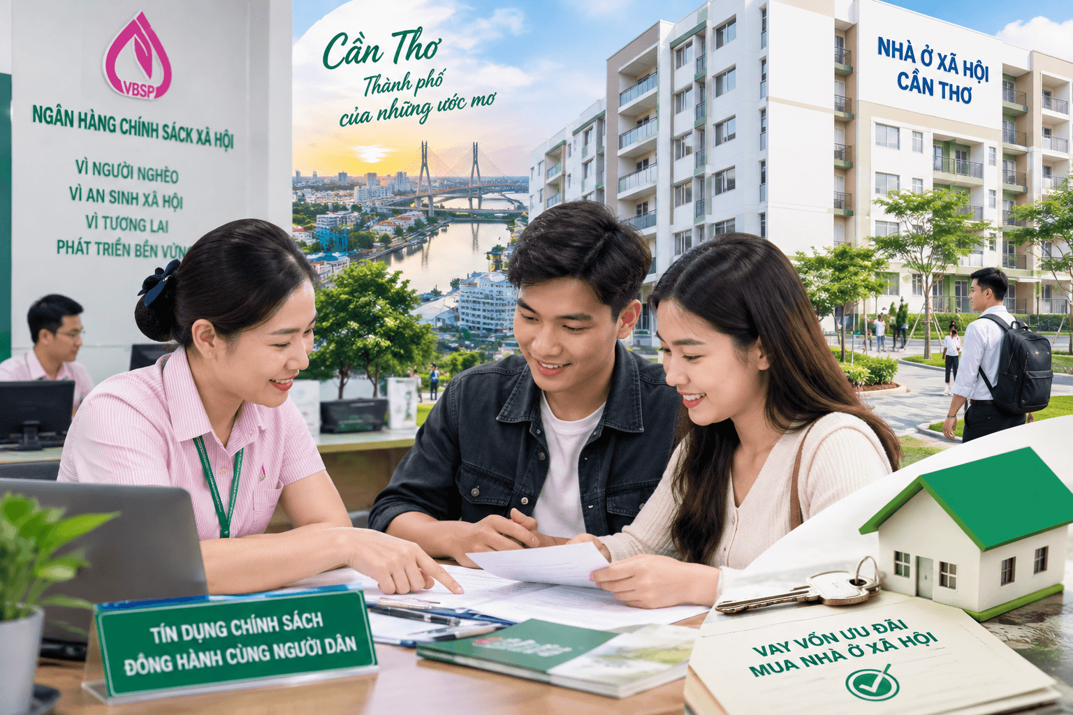 Người trẻ Cần Thơ mua nhà ở xã hội nhờ khoản vay ưu đãi 25 năm