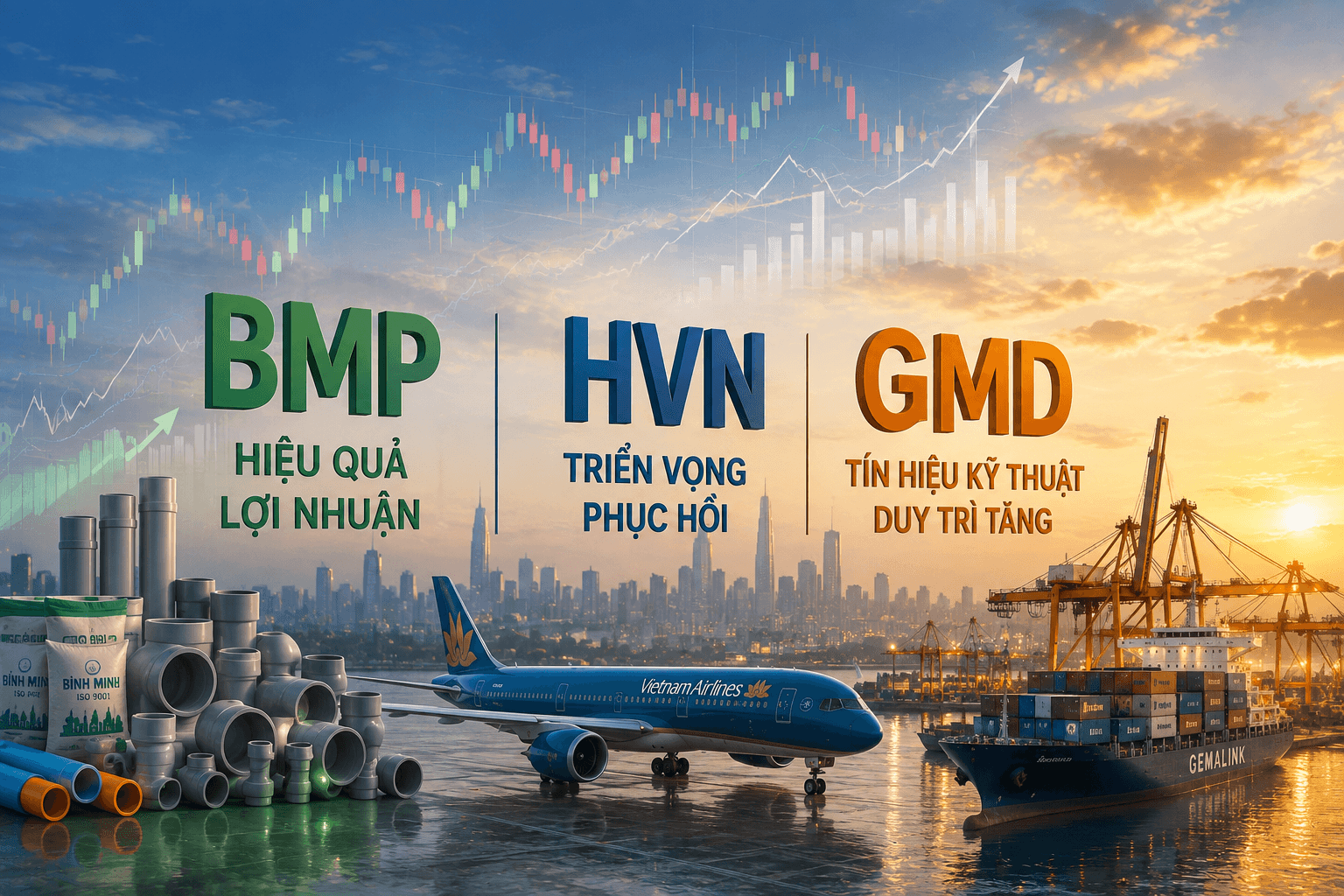 3 cổ phiếu nổi bật giữa lúc VN-Index giằng co: BMP, HVN và GMD