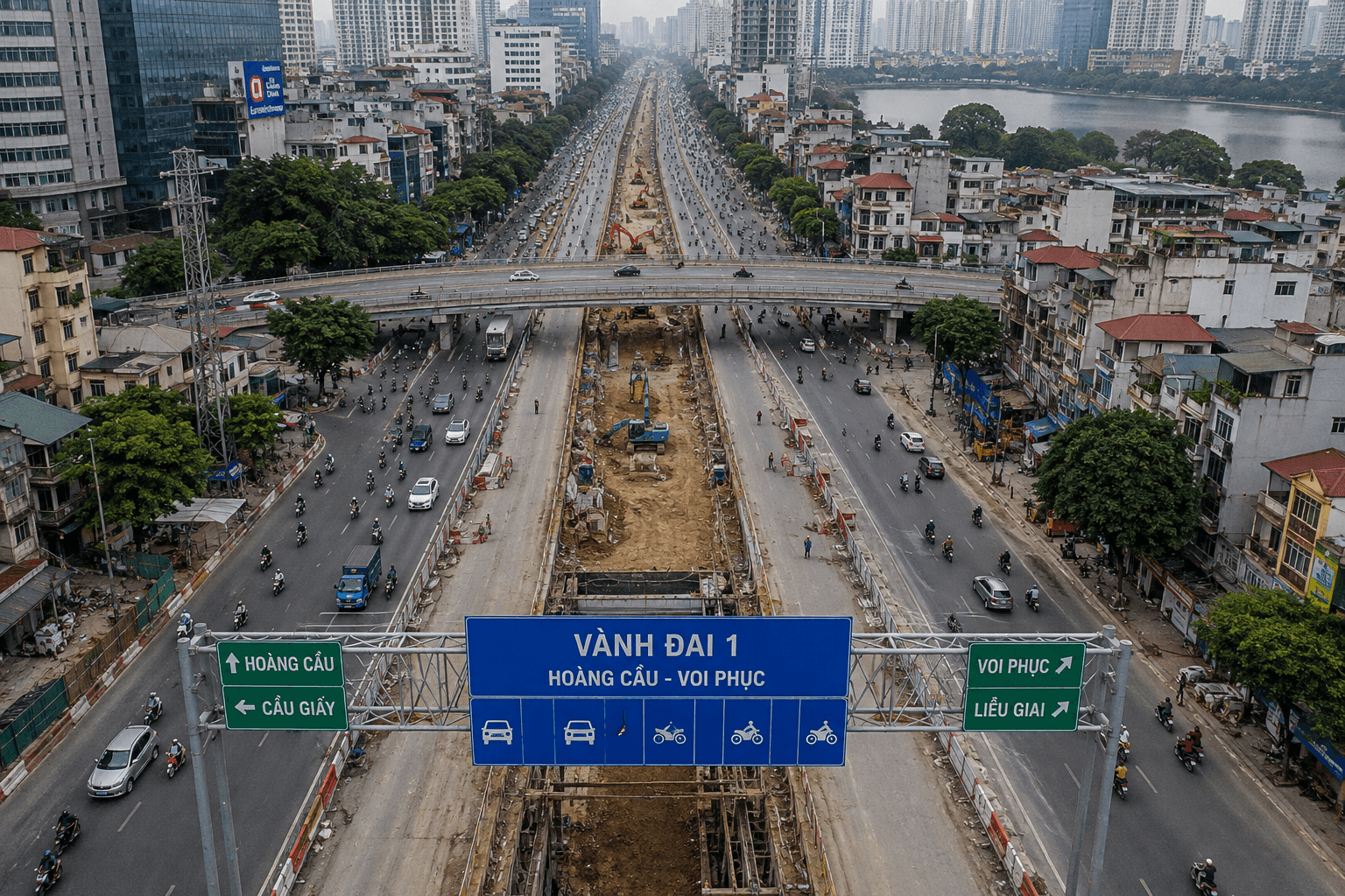 Tuyến đường ‘đắt nhất hành tinh’ tại Hà Nội dự kiến thông xe trước 2/9