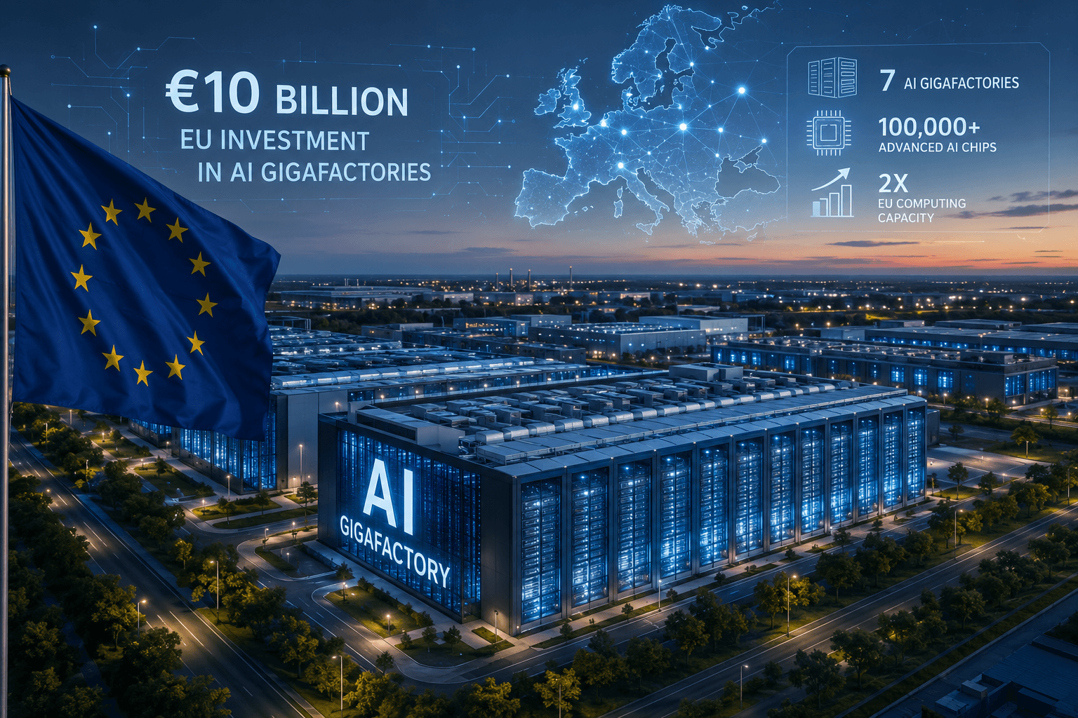 EU chi 10 tỷ euro xây 7 siêu trung tâm AI
