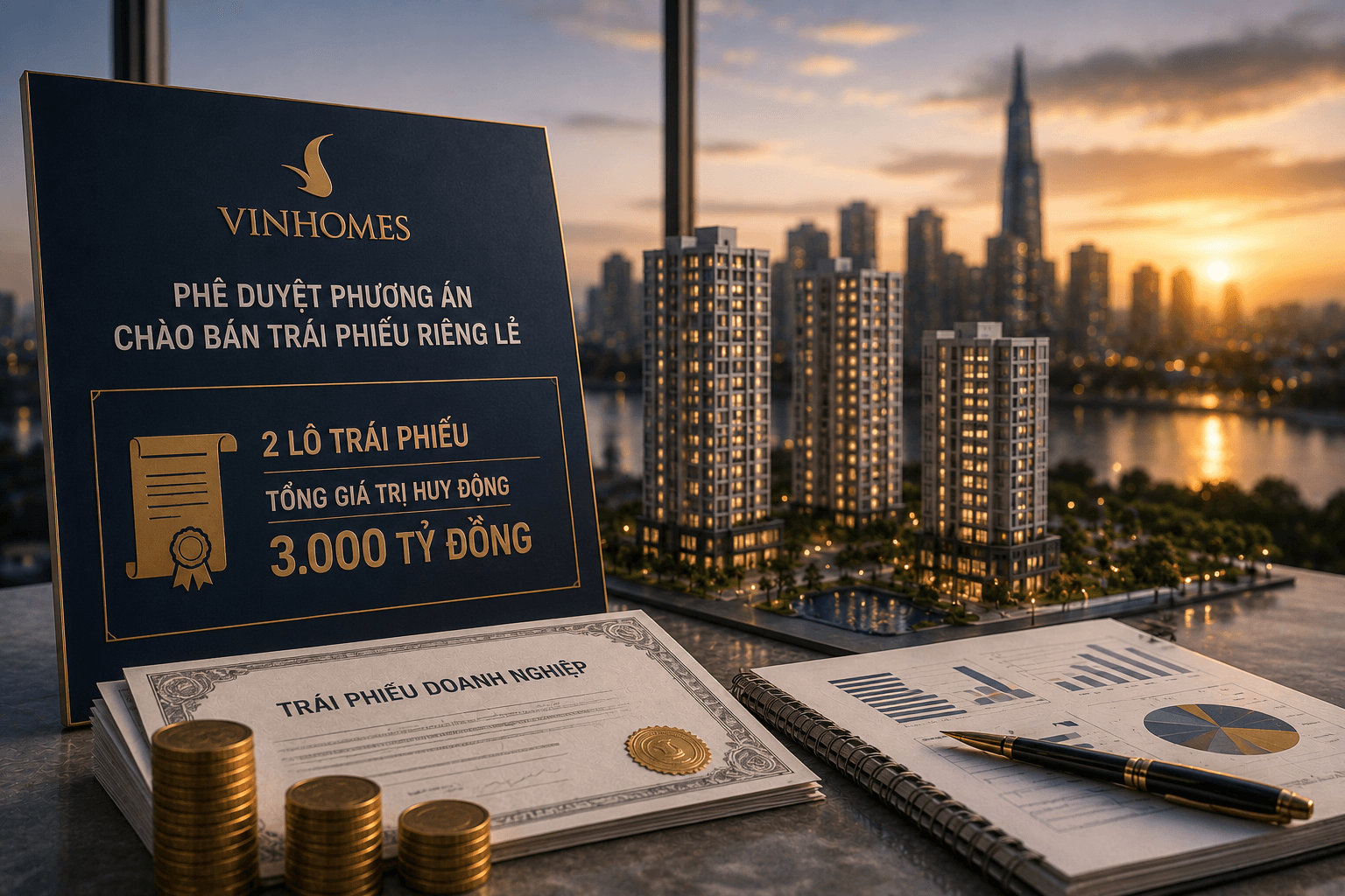 Vinhomes lên kế hoạch chào bán 3.000 tỷ đồng trái phiếu riêng lẻ