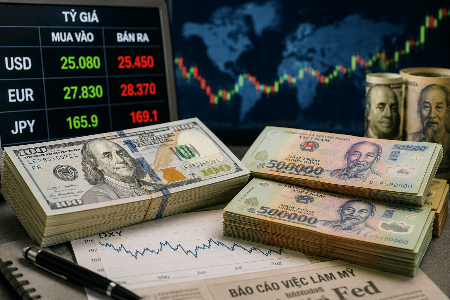 Đồng bạc xanh chững lại trước báo cáo bảng lương phi nông nghiệp