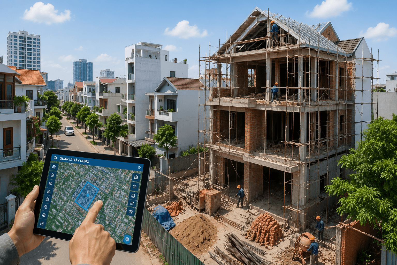 Hà Nội thí điểm miễn giấy phép xây dựng tại 126 xã, phường