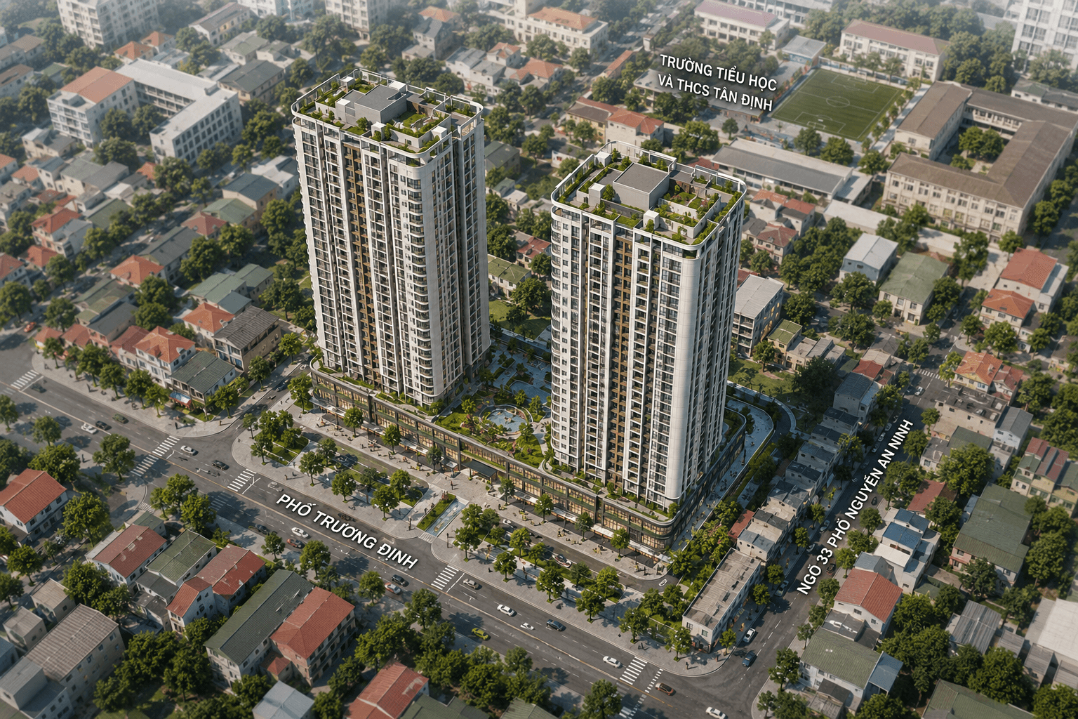 Khu tập thể Trương Định hơn 50 năm tuổi sẽ được thay bằng 1.065 căn hộ mới