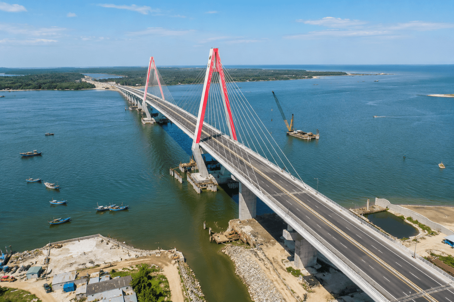 Cầu vượt cửa biển Thuận An sẽ hoàn thành trước 30/7, chấm dứt hơn một thế kỷ đi đò