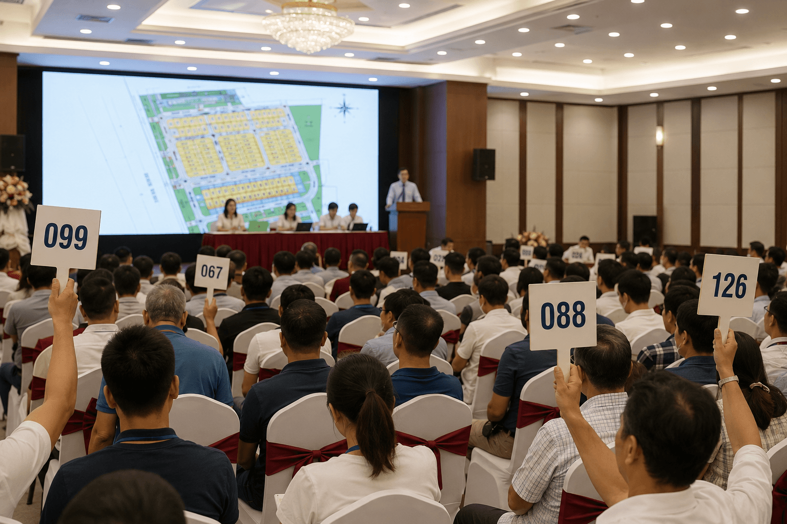Đấu giá 167 lô đất tại Ninh Bình hạ nhiệt, có lô giảm gần 900 triệu đồng