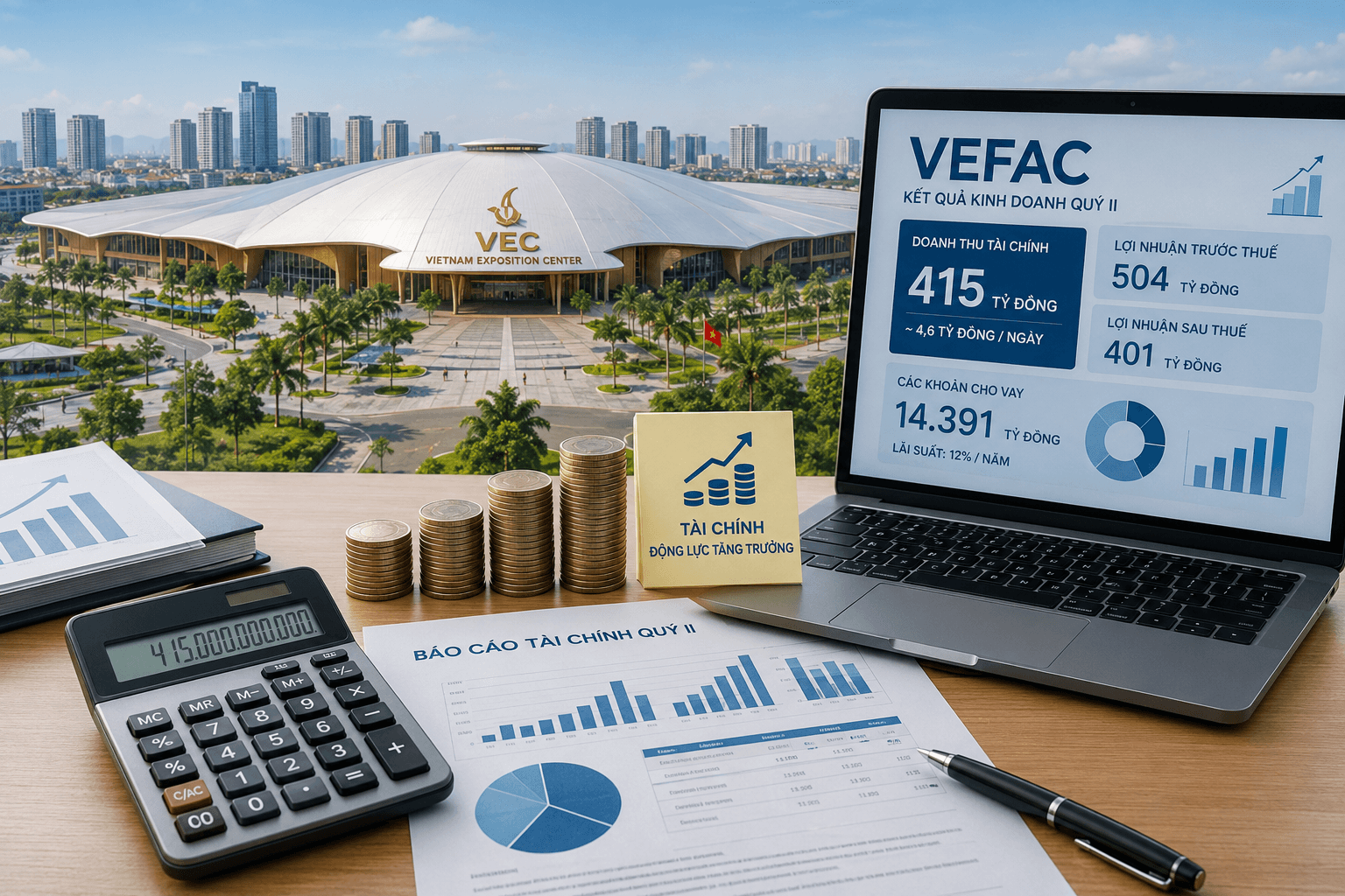 VEFAC thu 415 tỷ đồng từ cho vay và đầu tư chỉ trong một quý