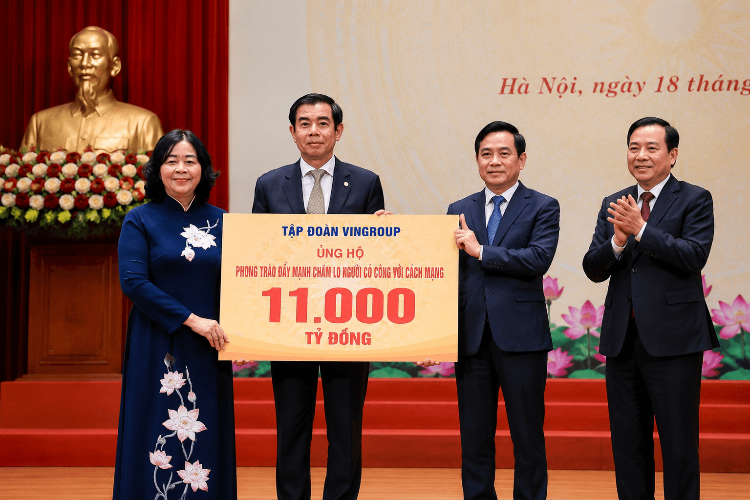 Vingroup dành 11.000 tỷ đồng tri ân người có công, hỗ trợ gia đình liệt sĩ