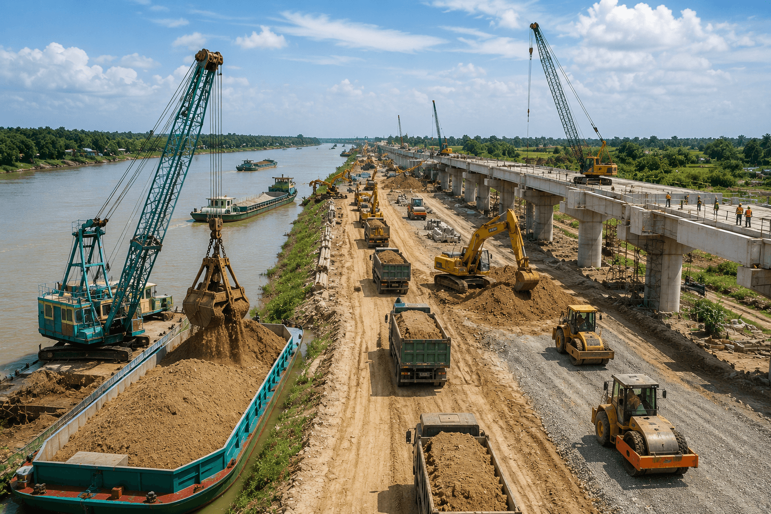 Cần Thơ đưa mỏ cát MS01 vào khai thác, gỡ khó cho cao tốc Châu Đốc - Cần Thơ - Sóc Trăng