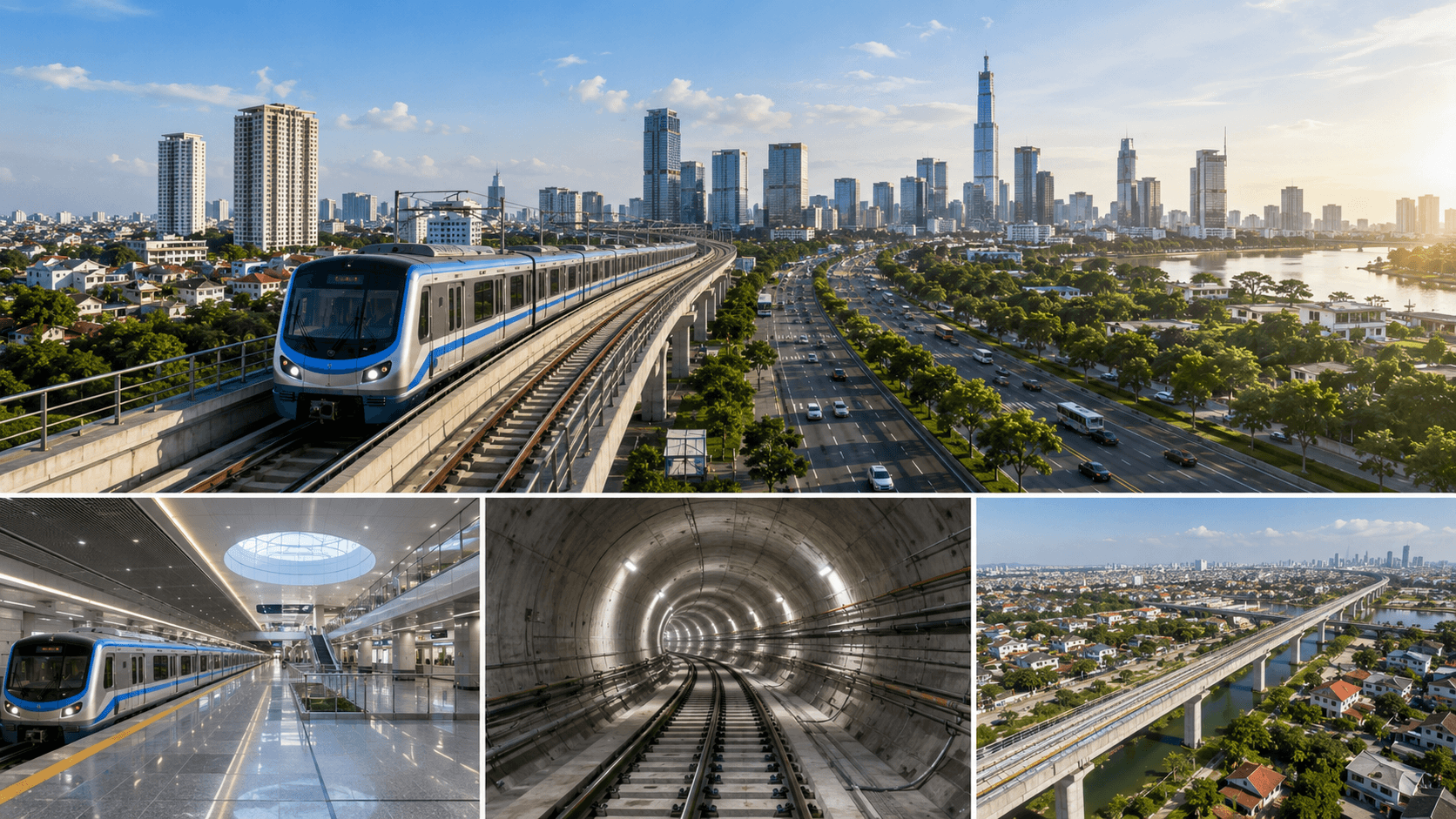 Metro số 4 TP.HCM dài 43km, đề xuất đi ngầm qua sân bay Tân Sơn Nhất và trung tâm