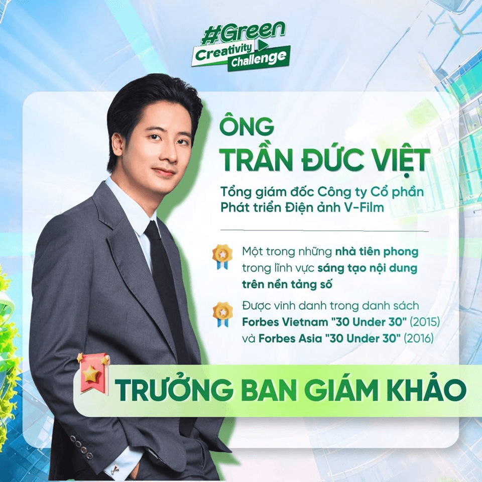 CEO V-Film ngồi ghế nóng cuộc thi sáng tạo xanh