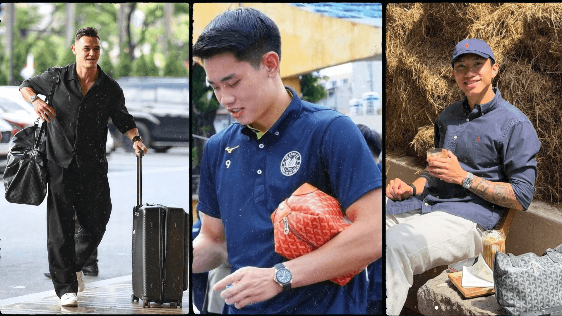 Đình Bắc, Văn Hậu và dàn cầu thủ Việt chuộng túi hiệu giá hàng chục triệu đồng
