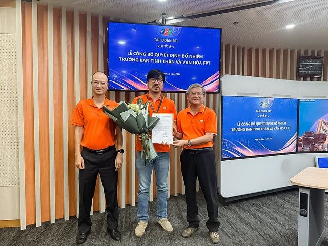 FPT bổ nhiệm Đinh Tiến Dũng làm Trưởng ban Tinh thần và Văn hóa FPT