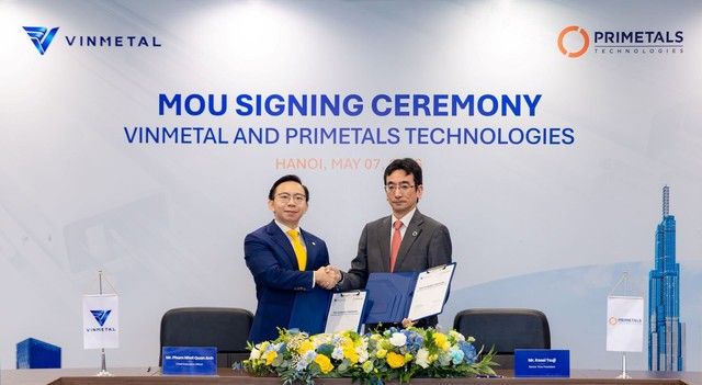 VinMetal ký biên bản ghi nhớ chiến lược với Primetals Technologies để phát triển tổ hợp thép tích hợp quy mô lớn tại Hà Tĩnh