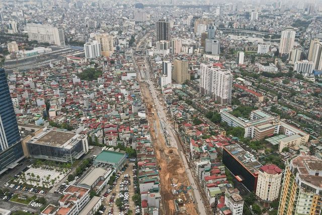 Hanoi accelerates Ring Road 1 construction, Hoang Cau - Voi Phuc section, targets opening before September 2, 2026