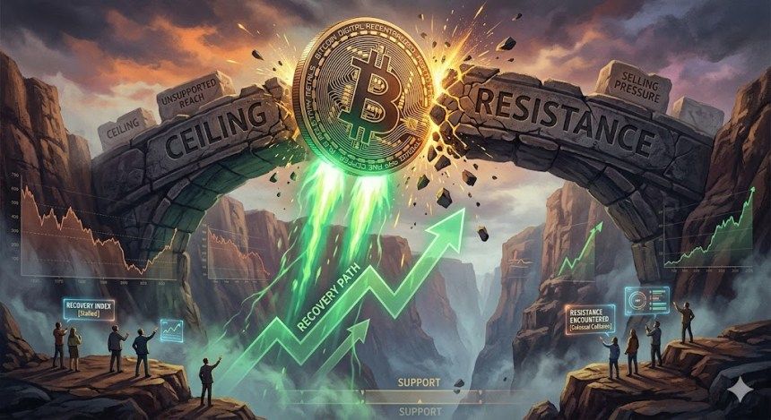 Giá Bitcoin leo lên vùng kháng cự khi phe gấu bảo vệ các mức kháng cự trọng yếu