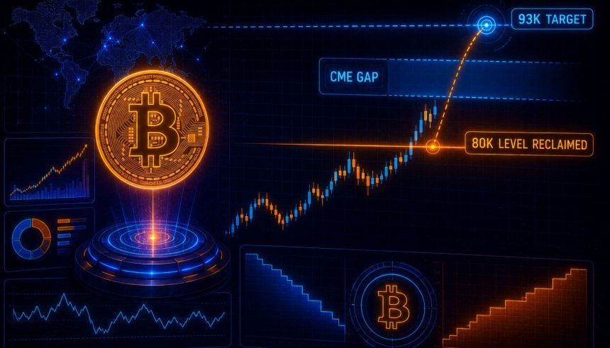 Bitcoin vượt 80 nghìn USD khi khoảng cách CME ở mức 93 nghìn USD được chú ý