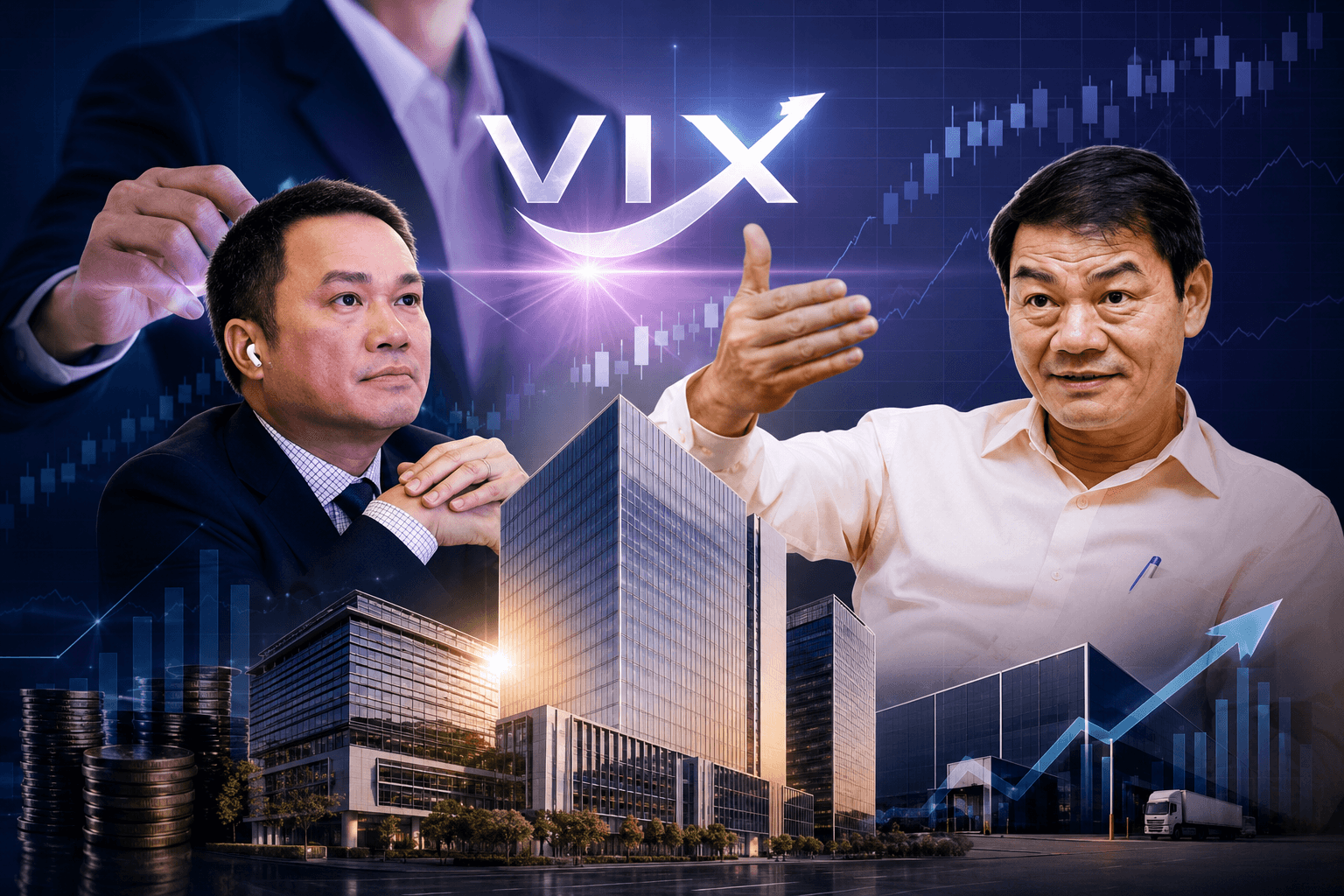 Chứng khoán VIX đầu tư nghìn tỷ vào doanh nghiệp của hai tỷ phú Trần Bá Dương và Hồ Hùng Anh