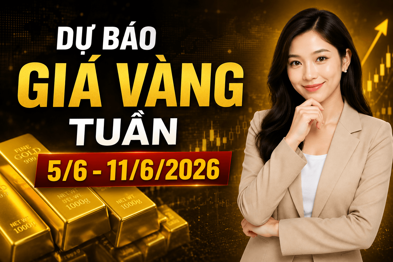 Dự báo giá vàng tuần từ 05/06 đến 14/06/2026, toàn cảnh thị trường vàng mới nhất.