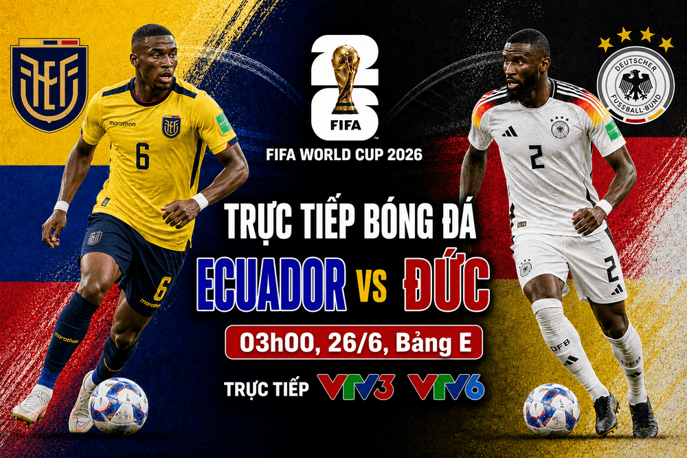Link xem trực tiếp Ecuador vs Đức vào lúc 03h00 ngày 26/6