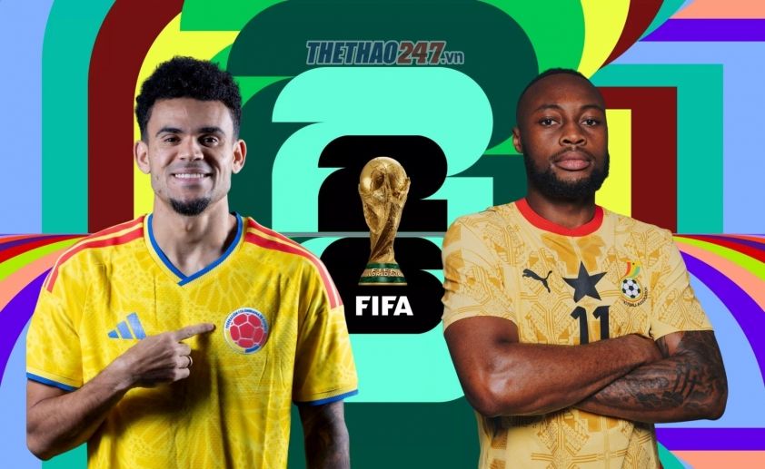  Trực tiếp Colombia - Ghana vòng loại World Cup 2026 ngày 4/7