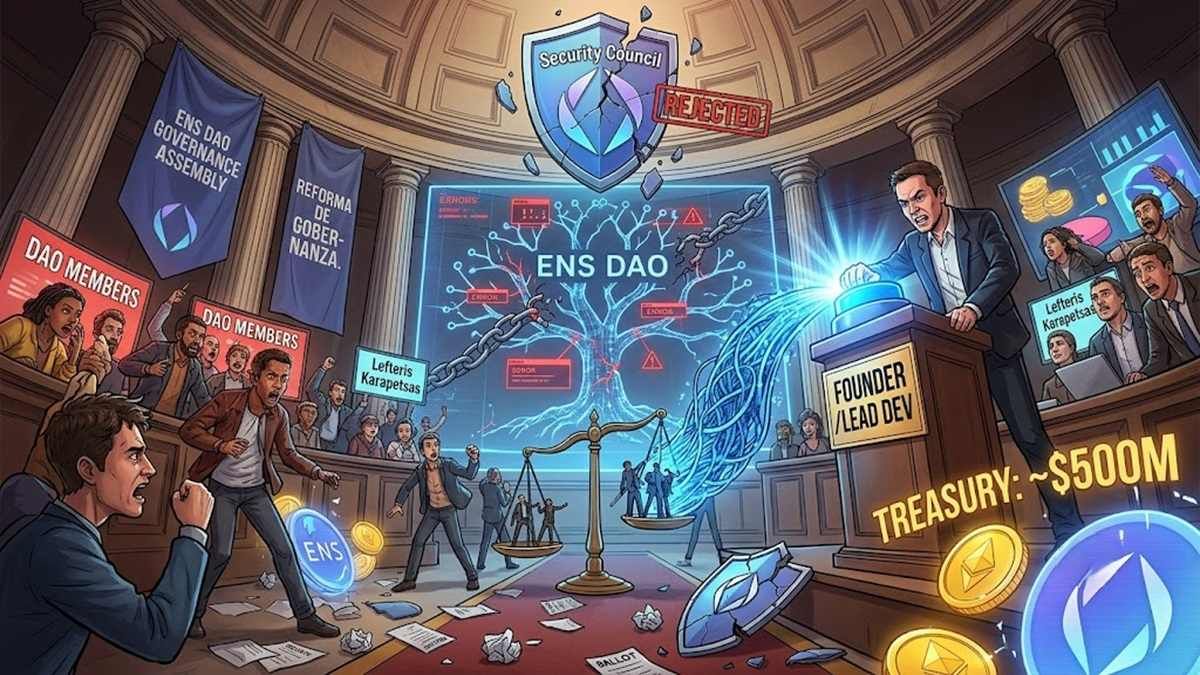 ENS governance reform blocks Security Council vote by founder, sparking governance crisis