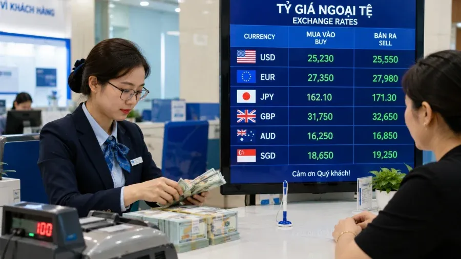 Tỷ giá USD ngày 29/7: Thị trường tự do hạ nhiệt, ngân hàng điều chỉnh trái chiều