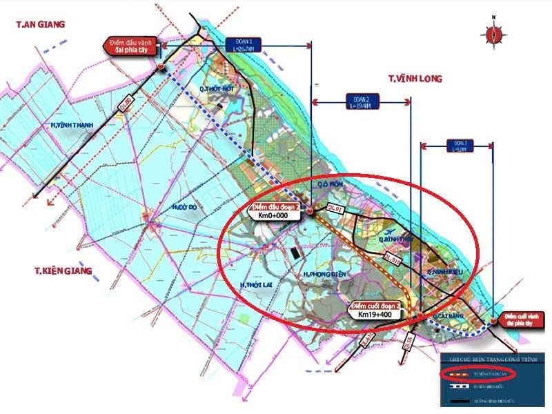 Cần Thơ điều chỉnh tăng vốn dự án Vành đai phía Tây, kéo dài tiến độ đến năm 2028