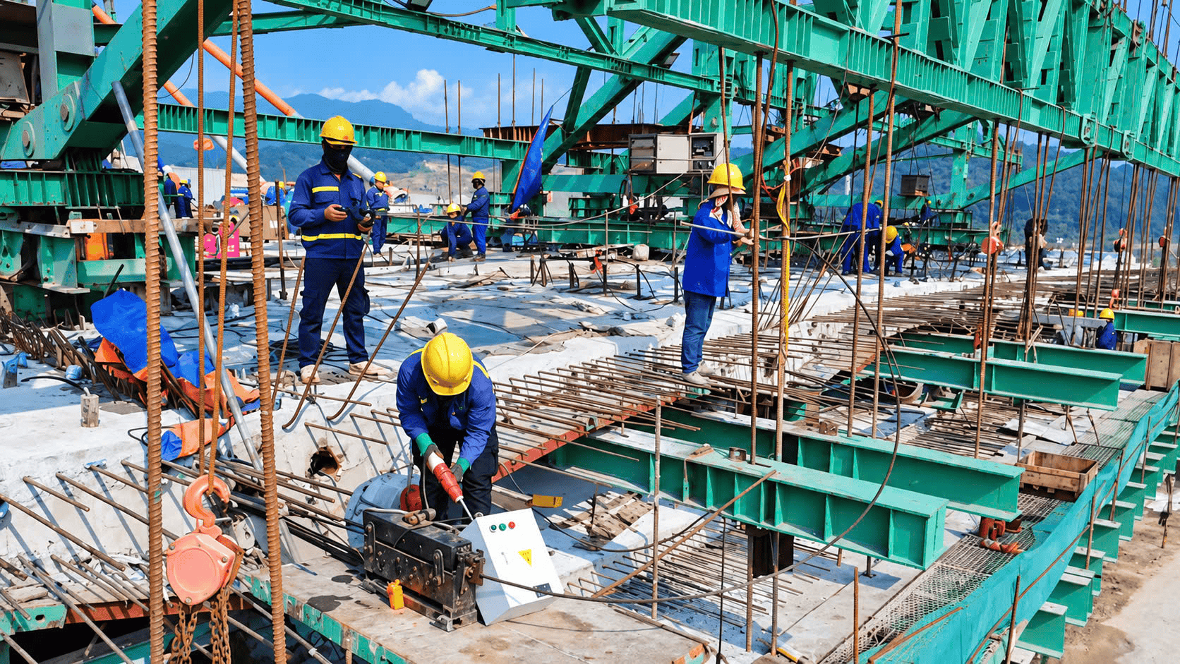 Lào Cai: Tăng tốc thi công cầu biên giới qua sông Hồng, phấn đấu hợp long cuối năm