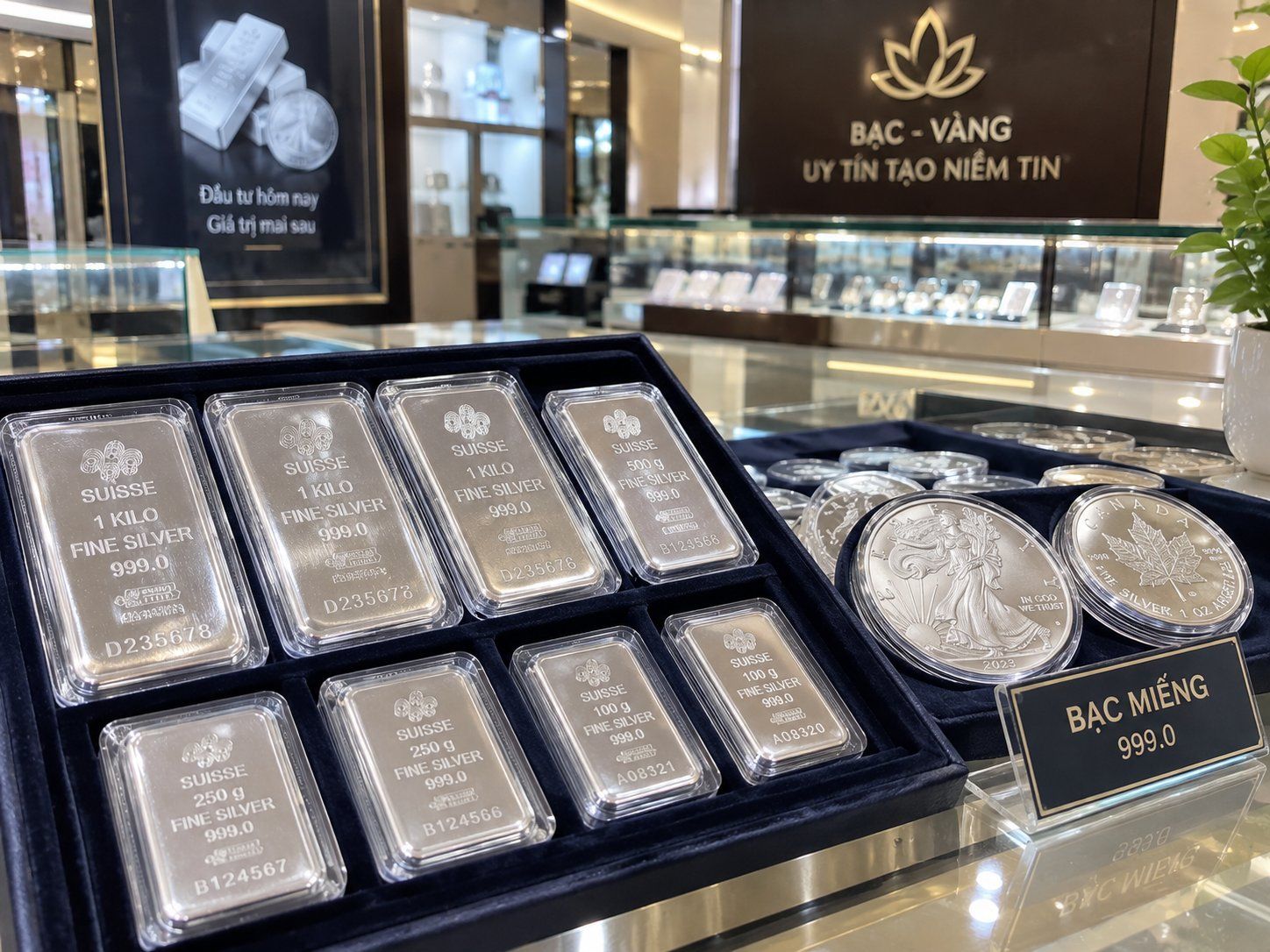 Giá bạc ngày hôm nay 22/10/2026: Bạc tăng 0,47 USD/ounce, Fed vẫn gây sức ép