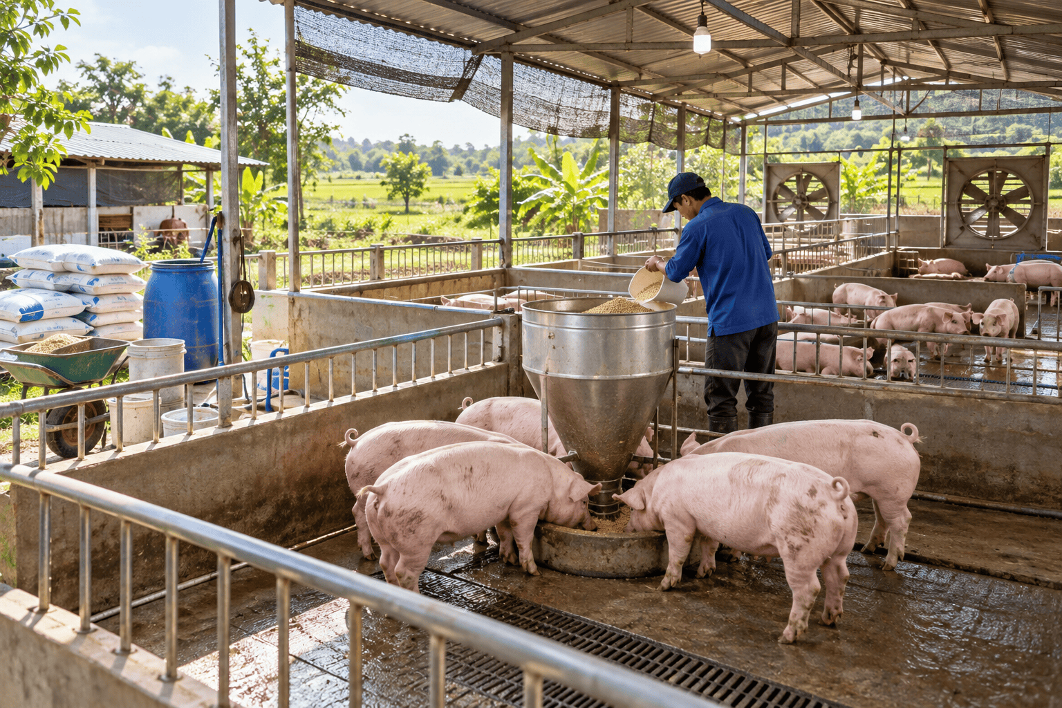 Giá heo hơi ngày hôm nay 24/10/2026: Đồng loạt giảm giá, chạm mức 46.000 đồng/kg 