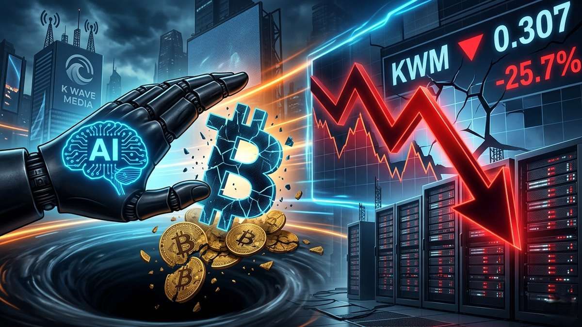 K Wave Media chuyển từ chiến lược Bitcoin sang AI, gây giảm mạnh cổ phiếu.
