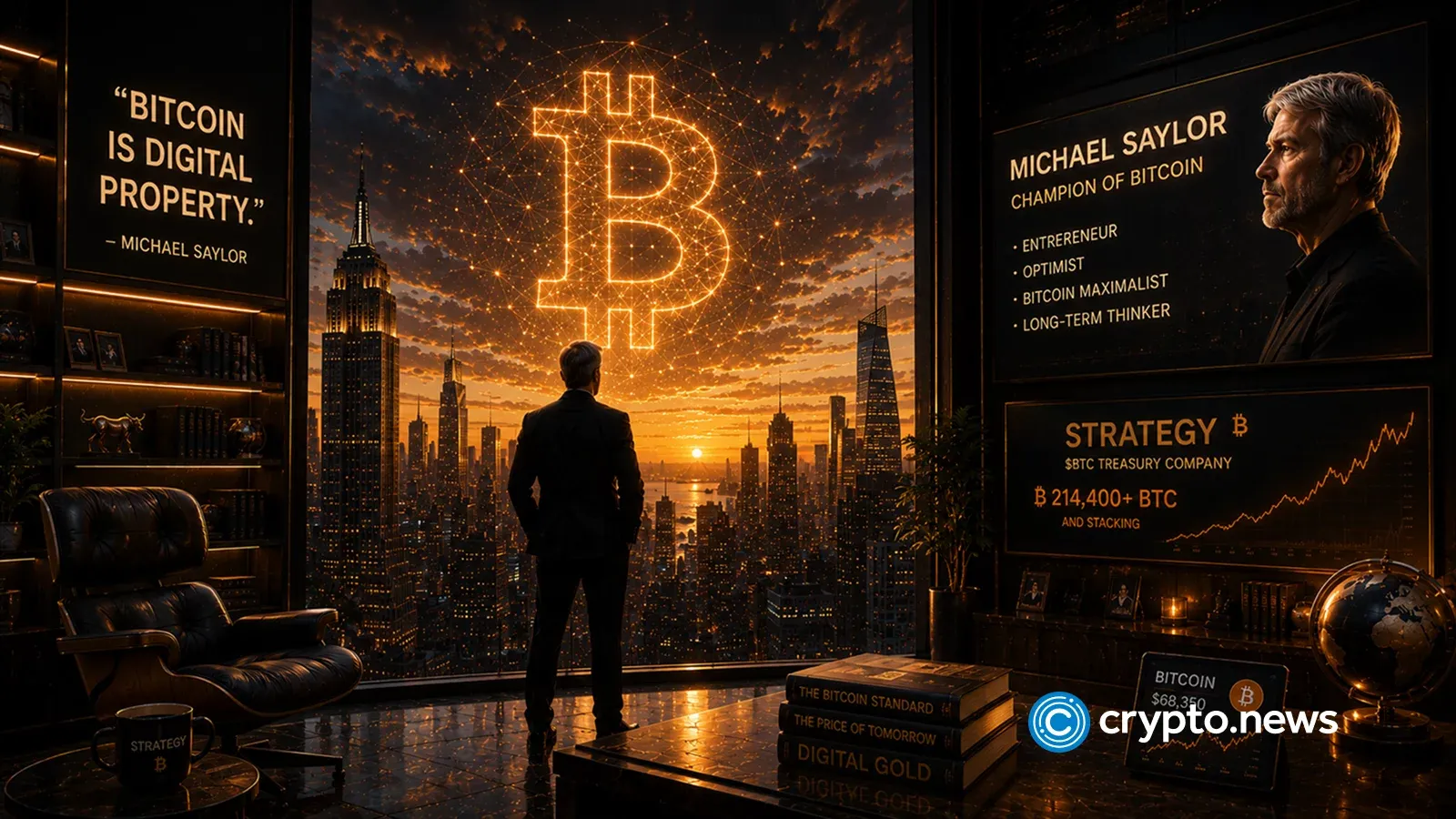 Michael Saylor forecasts Bitcoin could rise from about $70,000 to $7 million per coin