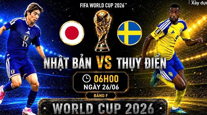Link xem trực tiếp Nhật Bản vs Thụy Điển 06h00 ngày 26/6