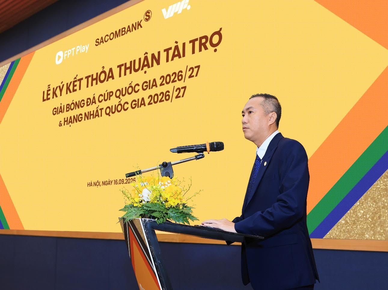 SACOMBANK là Nhà tài trợ chính Giải hạng Nhất quốc gia và Cúp quốc gia trong mùa giải 2026/27