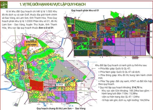 Thanh Hóa duyệt quy hoạch 1/500 khu đô thị dịch vụ và sân gôn 315ha