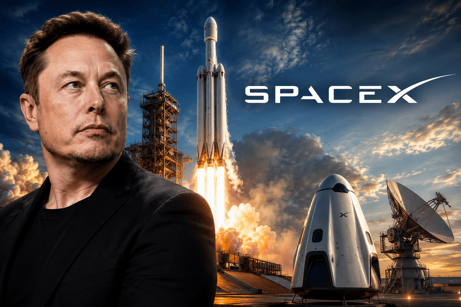 Cổ phiếu SpaceX bốc hơi 225 tỷ USD vốn hóa sau đợt bùng nổ IPO