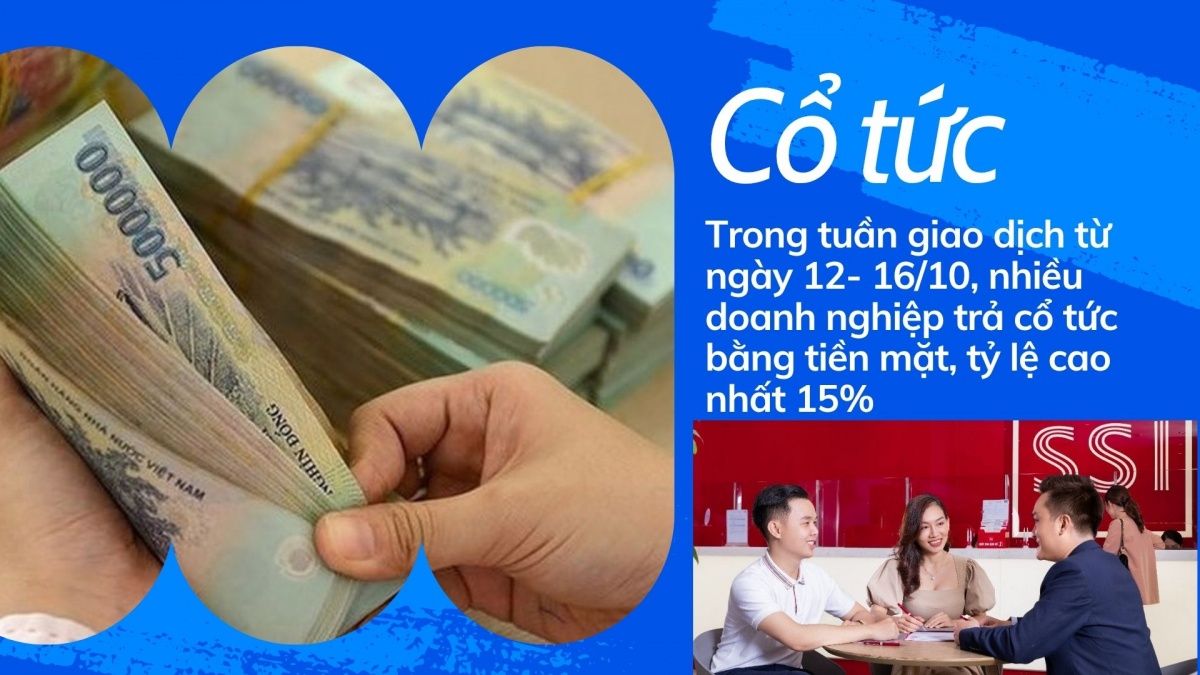 Tuần này, cổ đông doanh nghiệp nào nhận cổ tức cao nhất?