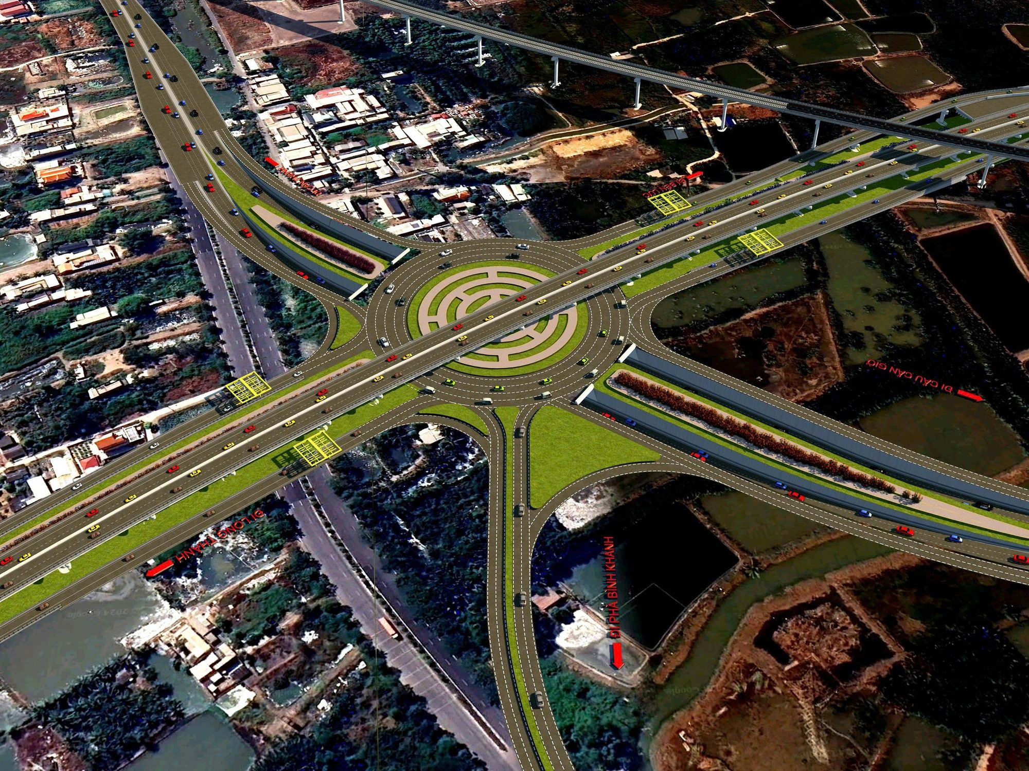 Ho Chi Minh City approves Ben Luc-Long Thanh interchange with Rung Sac Road; total investment near 2.97 trillion VND, to be implemented from 2025 to 2028